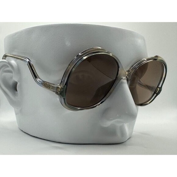 NEW Vintage Oversize Sunglasses | Non RX | Drop Temple Style | 1970s | USA Made - Picture 1 of 8